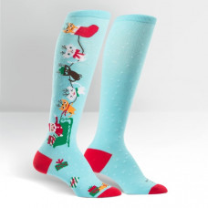 Jingle Cats Knee High Socks